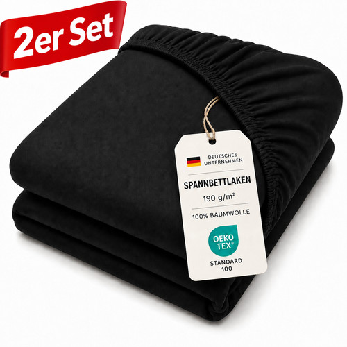 Premium spannbettlaken 2er set - premium,